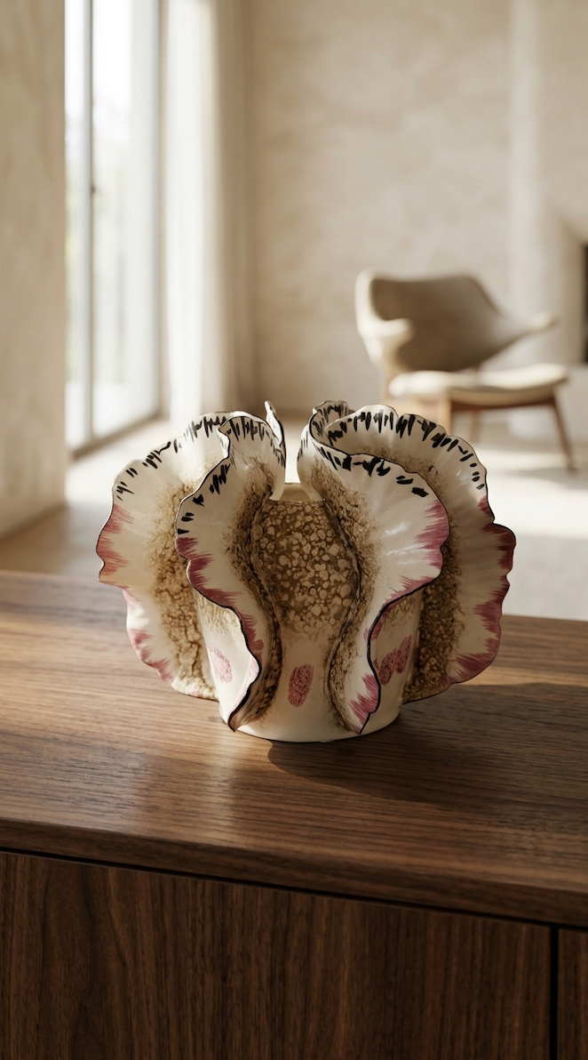 Handmade Pink Petal Vase