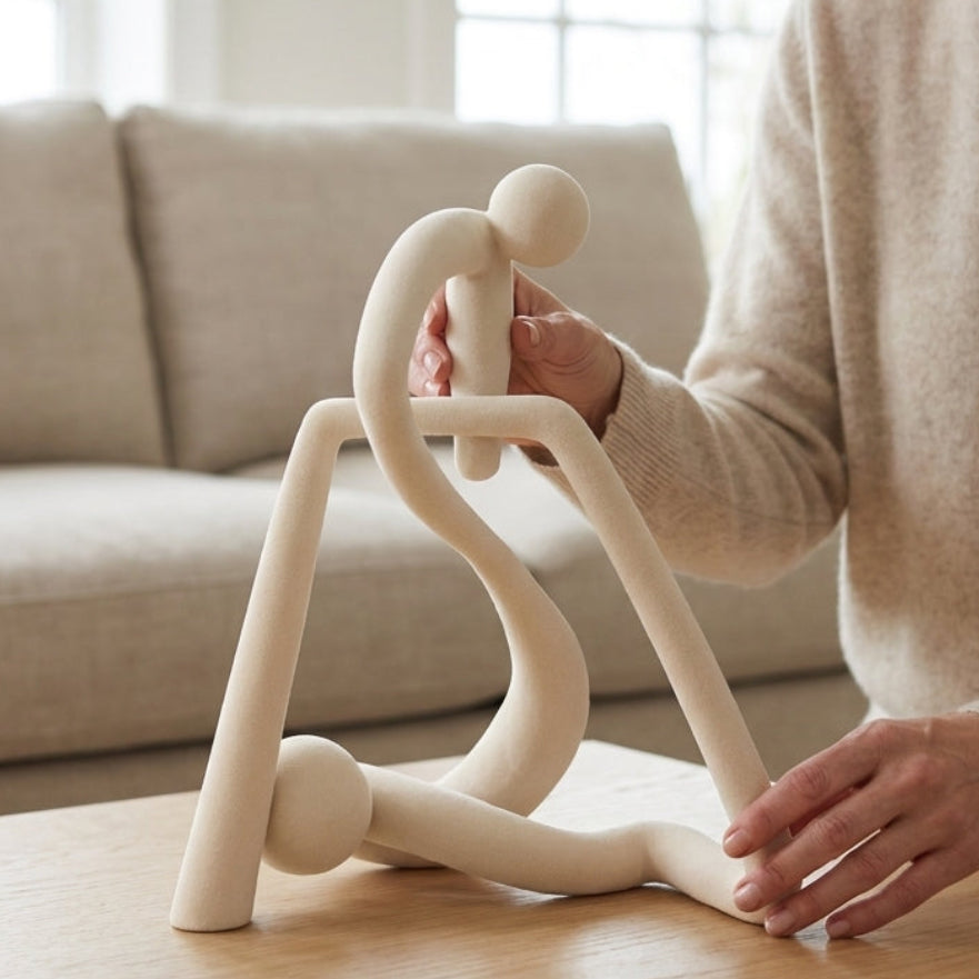 Flocked Resin Figurine