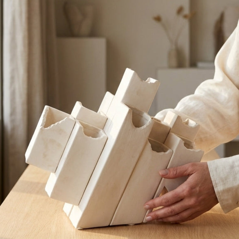 Tilted Abstract Vase