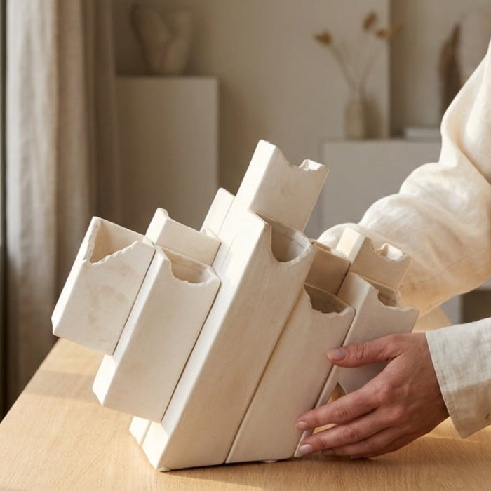 Tilted Abstract Vase