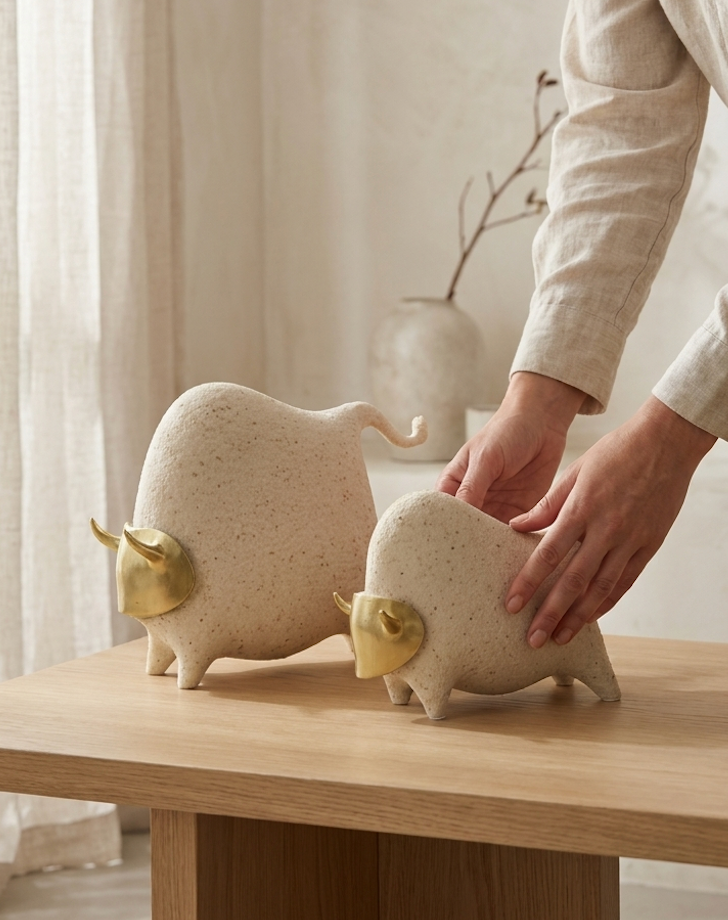 Ivory Gold Bull