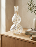 Clear Conical Glass Vase S