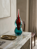 Crimson Blue Crystal Decor