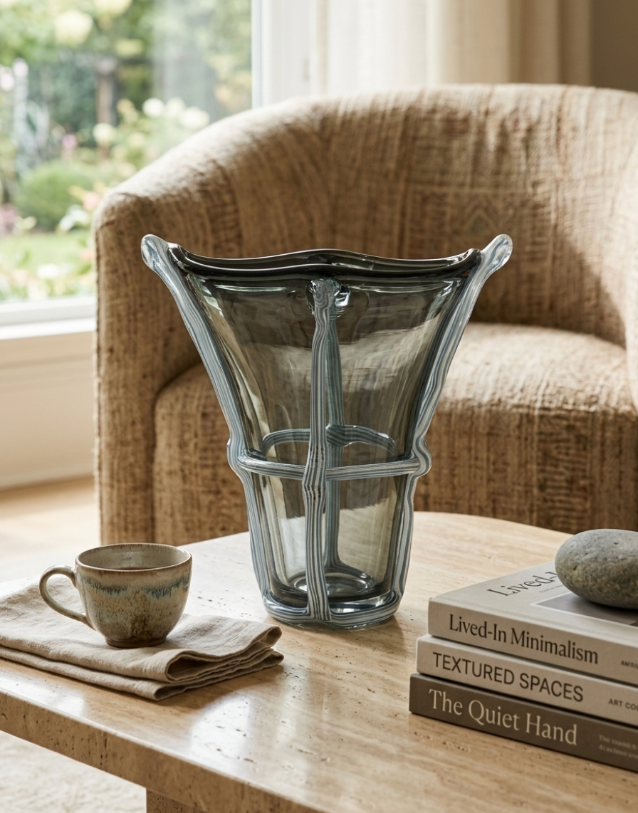 Flared Glass Vase L