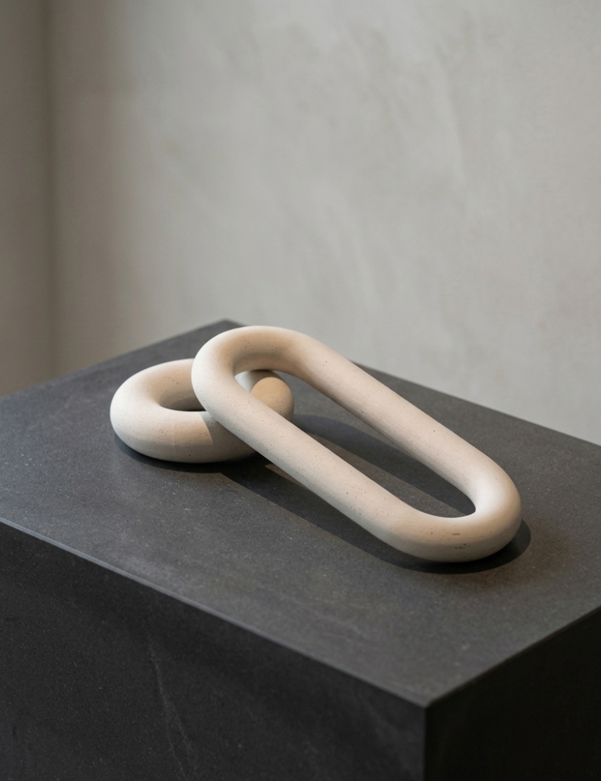 White Ring Clasp