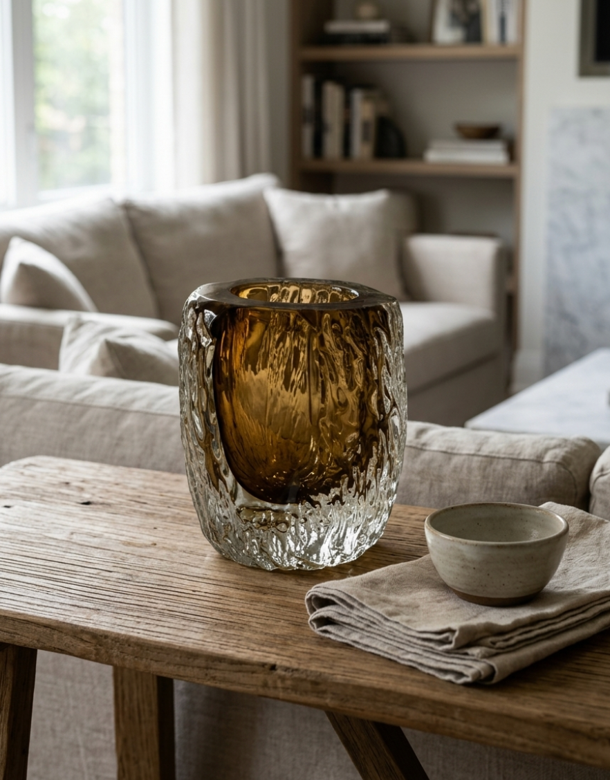 Honey Crystal Vase S