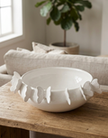 White Flutter Bowl