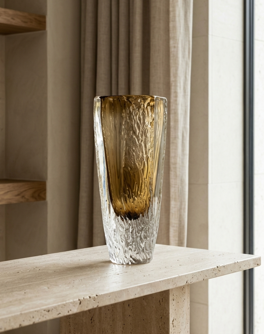 Honey Crystal Vase L
