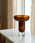 Brown Teo Glass Vase L
