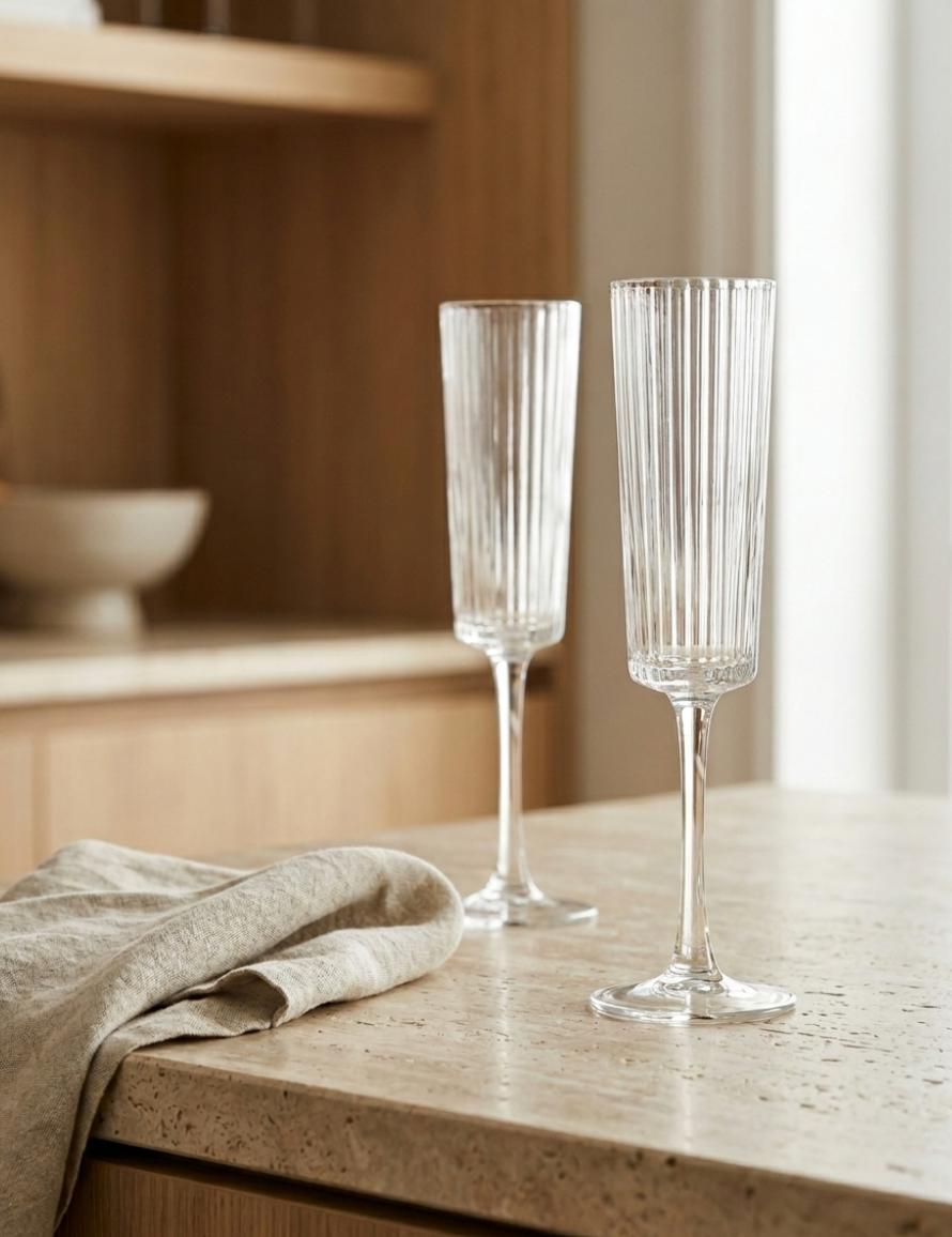Champagne Flutes - Set of 2