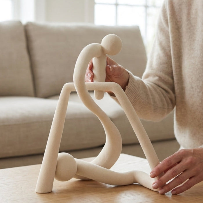 Flocked Resin Figurine