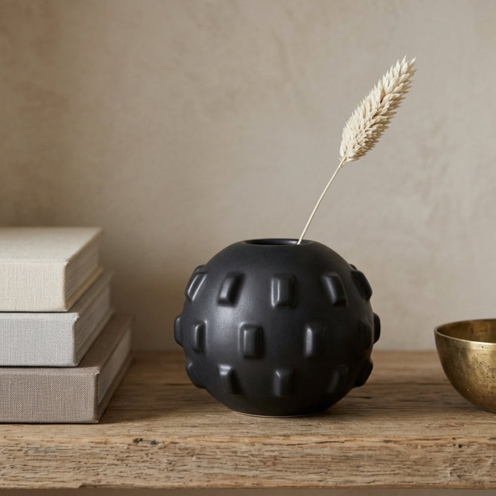 Matte Black Vase