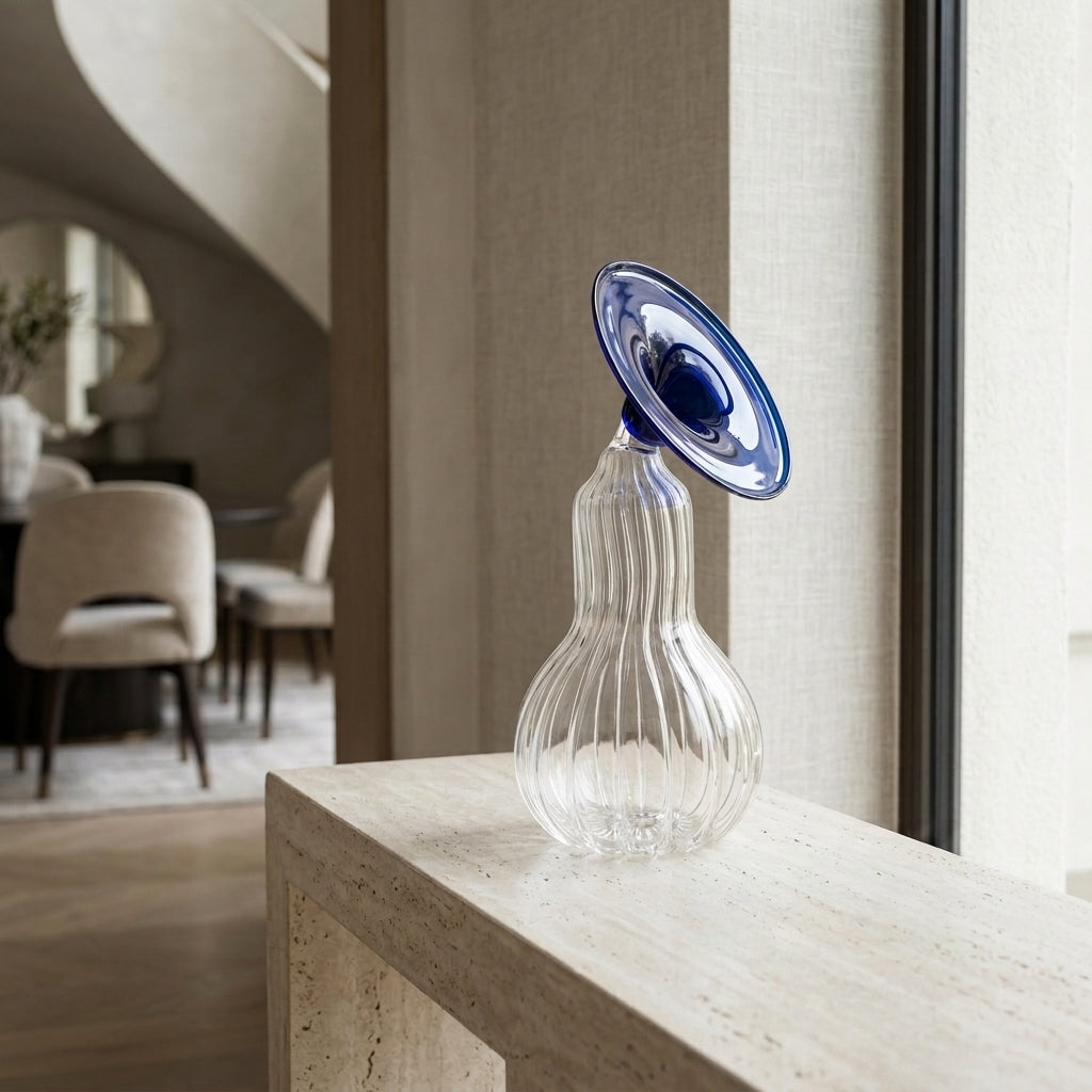 Cobalt Conical Vase
