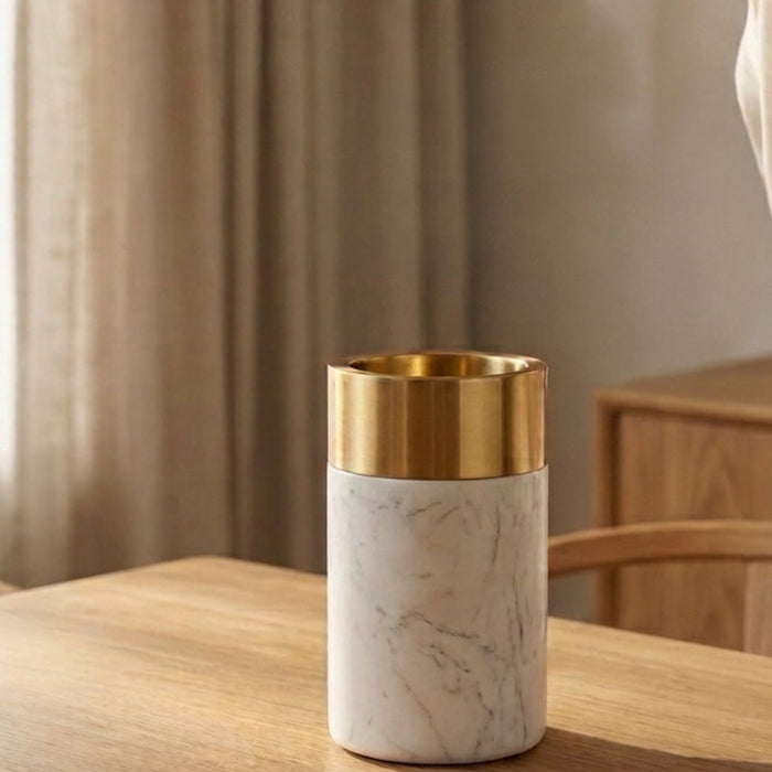 Jasper Marble Vase Signature